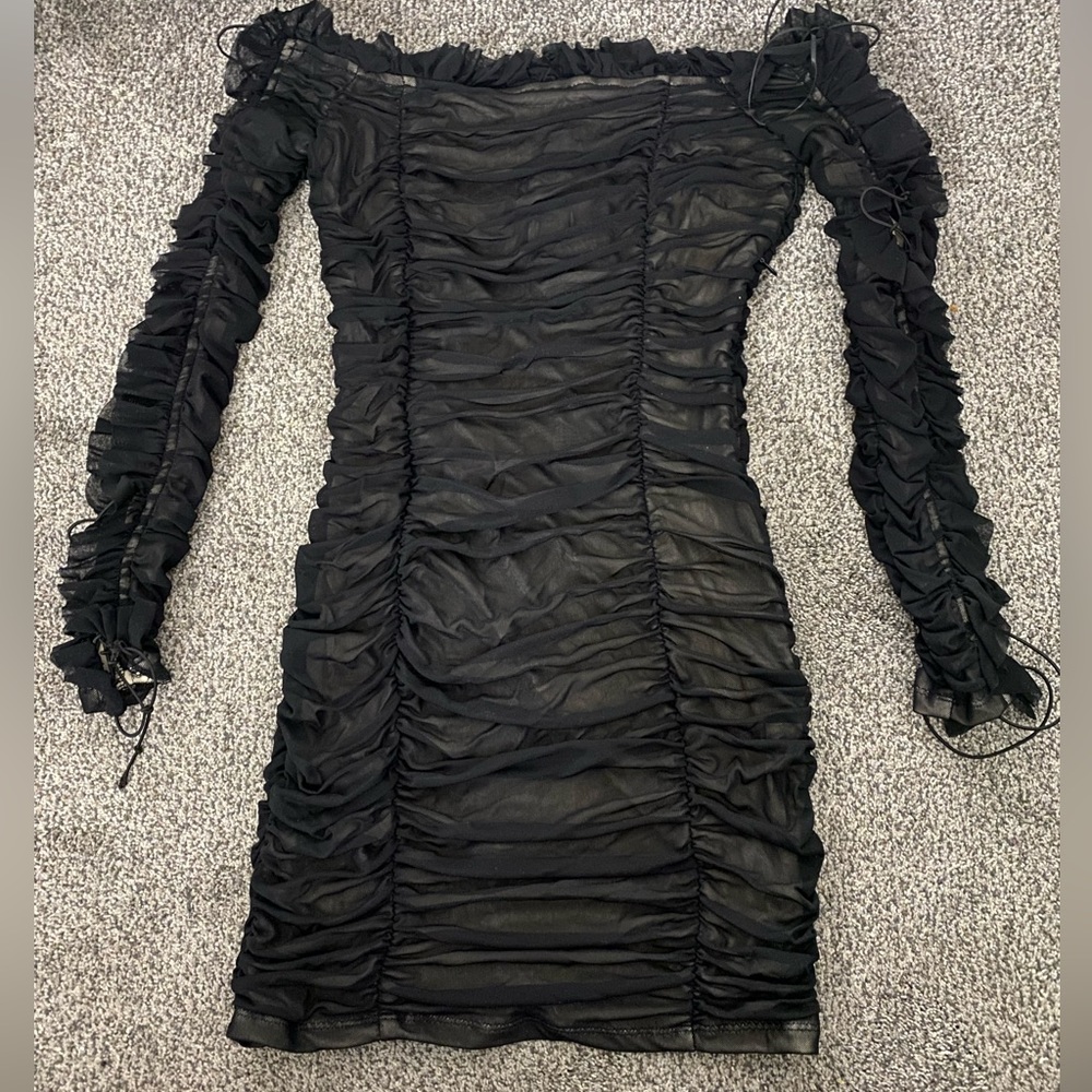 Ruched Mini Dress